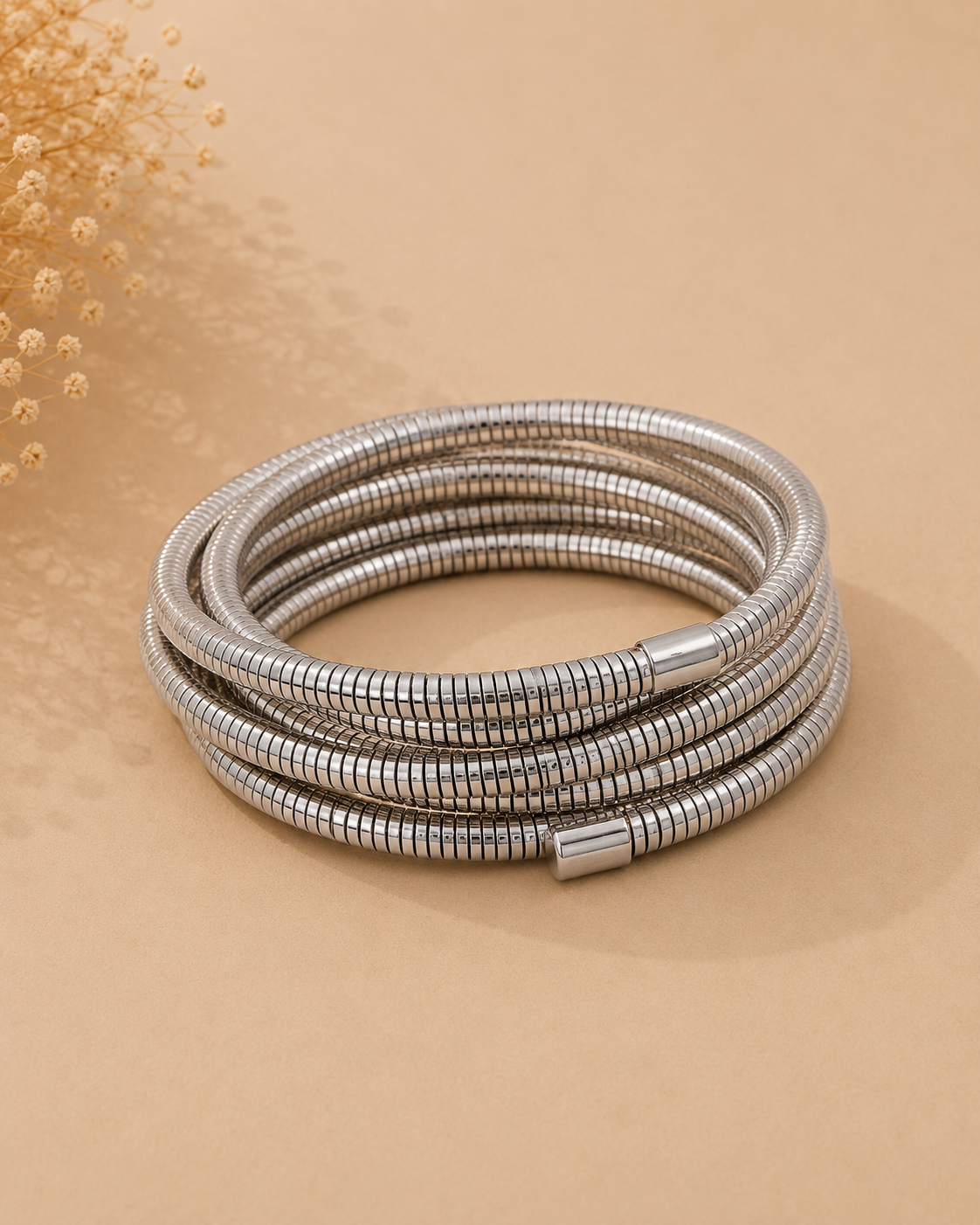 Nautilo Silver Bangle