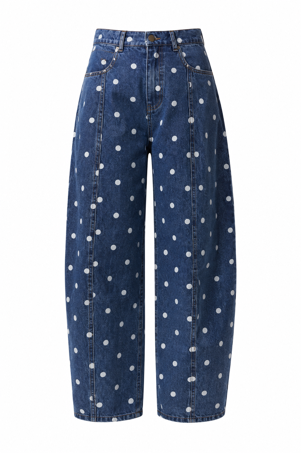 Polka Dots Blue Jean